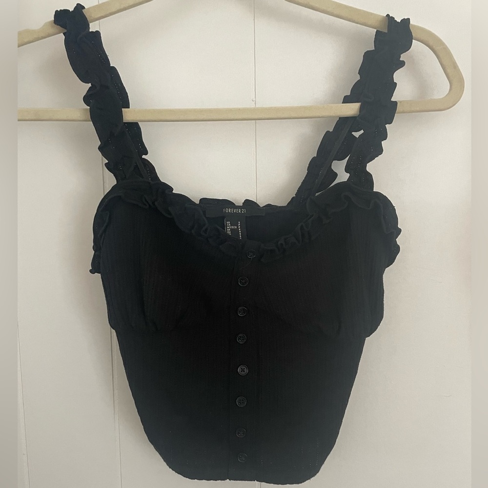Sexy Plain Black tank top